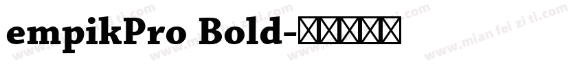 empikPro Bold字体转换